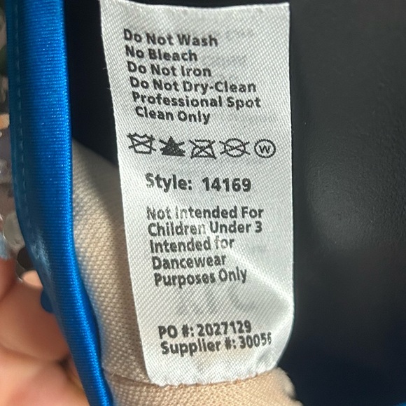 Weissman Jump To The Rhythm Blue Sequin Leotard XLC - Picture 7 of 7